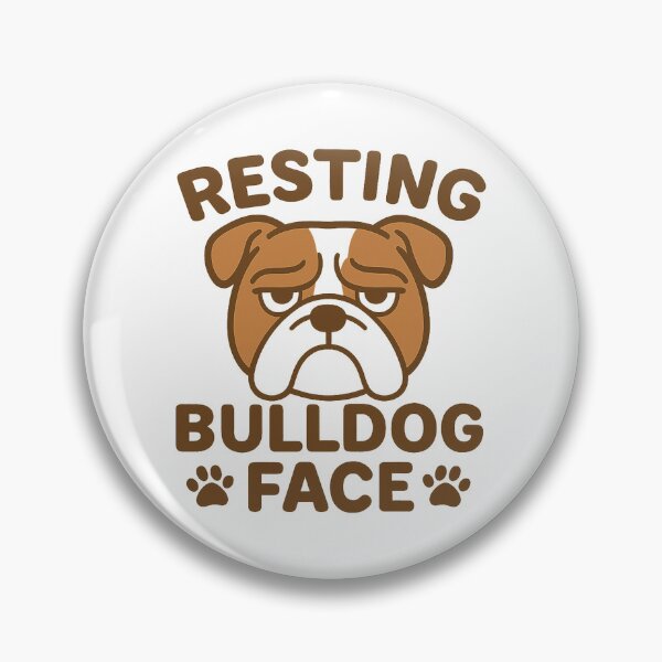 Item preview, Resting Bulldog Face Funny Dog designed and sold by Adrian Kane.