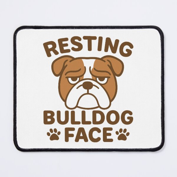 Item preview, Resting Bulldog Face Funny Dog designed and sold by Adrian Kane.
