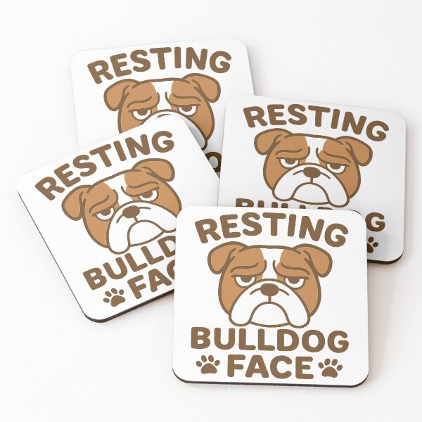 Item preview, Resting Bulldog Face Funny Dog designed and sold by Adrian Kane.