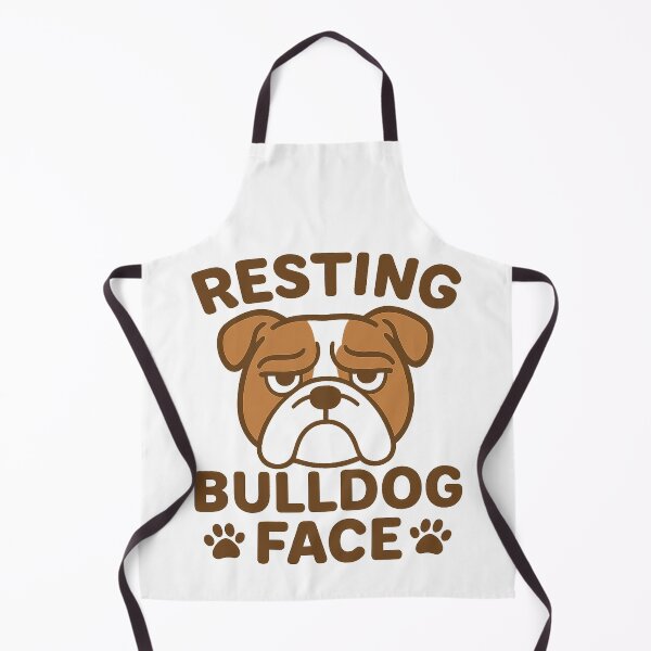 Item preview, Resting Bulldog Face Funny Dog designed and sold by Adrian Kane.