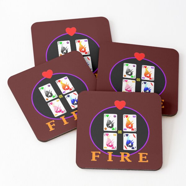 Item preview, Hearts on Fire Deck of Cards designed and sold by kel72.