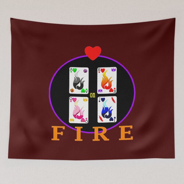 Item preview, Hearts on Fire Deck of Cards designed and sold by kel72.