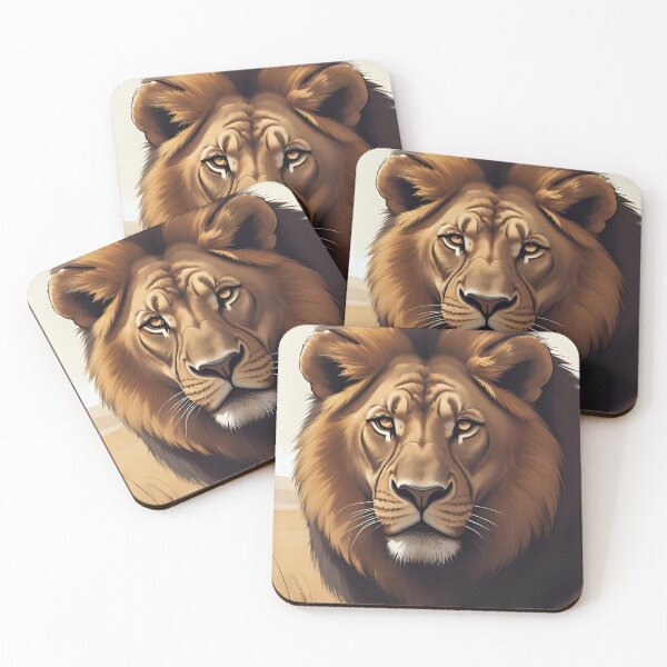 Item preview, Why so serious lion illustration designed and sold by doodledot27.
