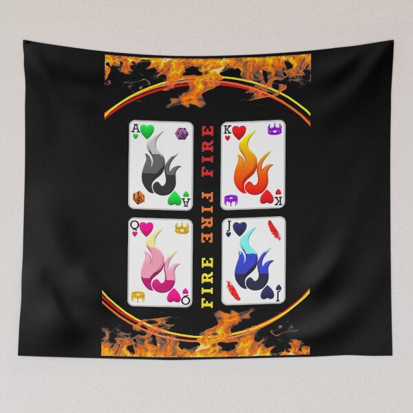 Item preview, Ace King Queen Jack Hearts On Fire Cards designed and sold by kel72.
