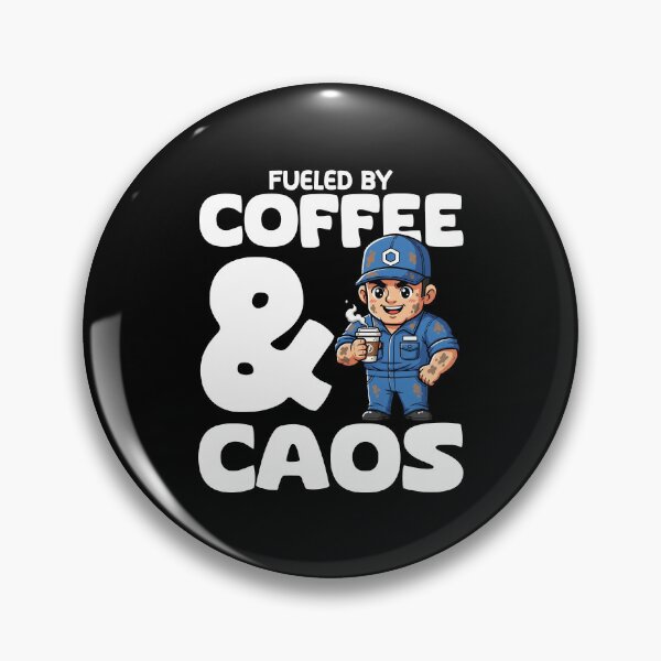 Item preview, FUELED BY COFFEE AND CAOS - MECHANIC  designed and sold by KEF Custom.