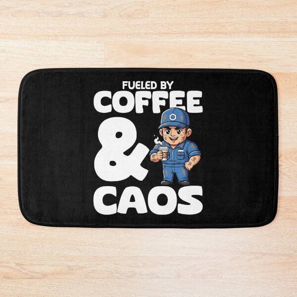 Item preview, FUELED BY COFFEE AND CAOS - MECHANIC  designed and sold by KEF Custom.