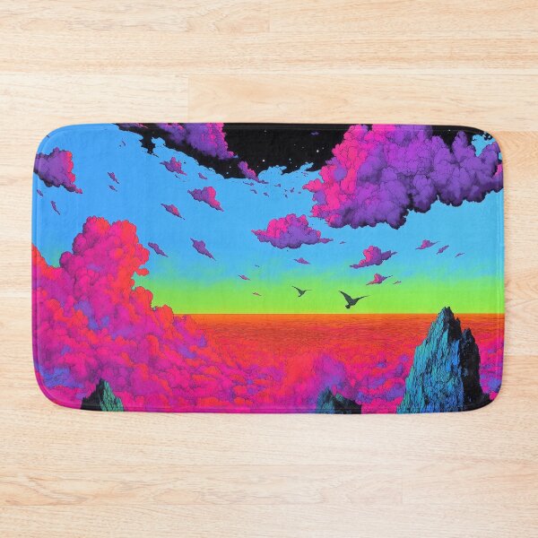 Item preview, Vibrant Neon Psychedelic Landscape designed and sold by BlissxPals.