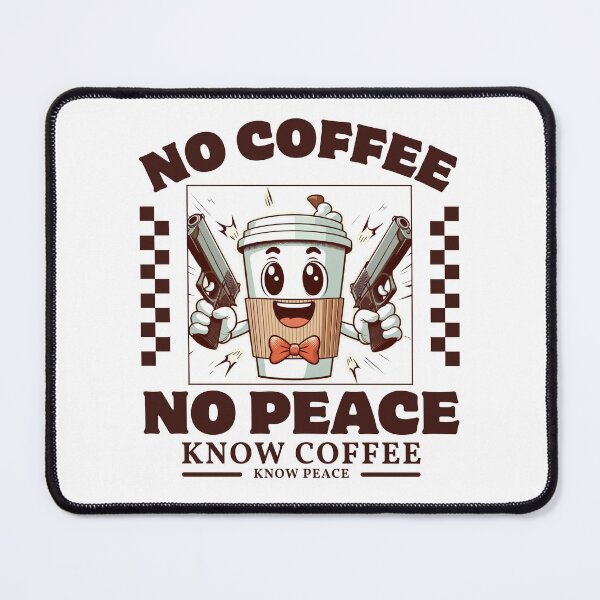Item preview, No coffee, no peace, know coffee know peace designed and sold by Peerless-Prime.