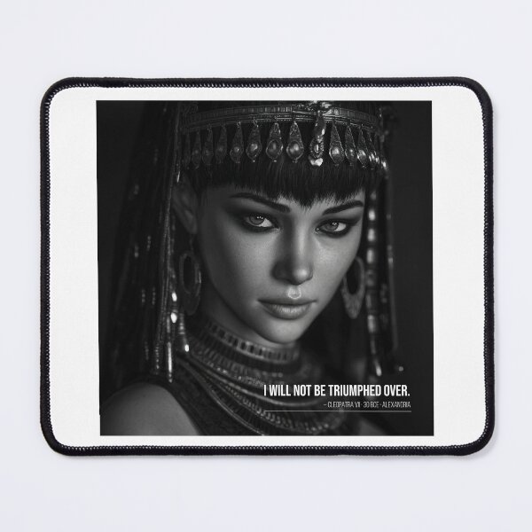 Item preview, I will not be defeated – Quote from Cleopatra VII (30 BC) designed and sold by idgafstudio.ch.
