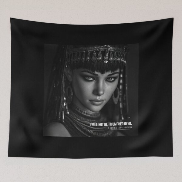 Item preview, I will not be defeated – Quote from Cleopatra VII (30 BC) designed and sold by idgafstudio.ch.