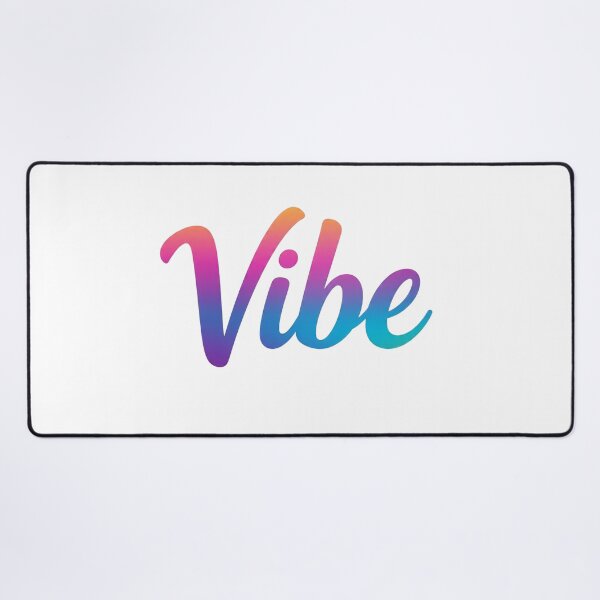 Item preview, Vibe – Bold Rainbow Gradient Word Art Sticker designed and sold by 001Haiba.