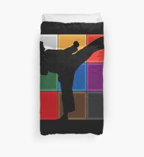 Funny Karate Design Karate Belt Blocks High Kick Light Duvet Cover