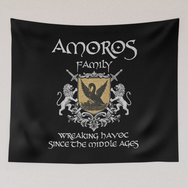 Item preview, Amoros Family Crest – Medieval Heritage Emblem for Ancestry Lovers & Vintage Style Fans designed and sold by 9X FR.