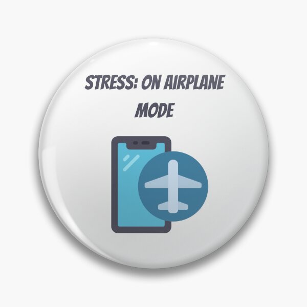 Item preview, Stress: On Airplane Mode - Stoicism Philosophy designed and sold by LexaArtworks.