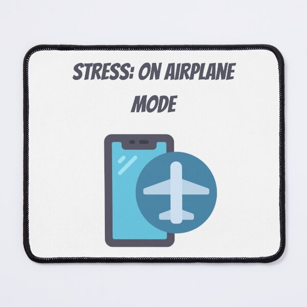 Item preview, Stress: On Airplane Mode - Stoicism Philosophy designed and sold by LexaArtworks.