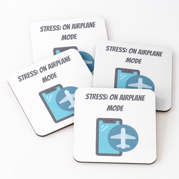 Item preview, Stress: On Airplane Mode - Stoicism Philosophy designed and sold by LexaArtworks.