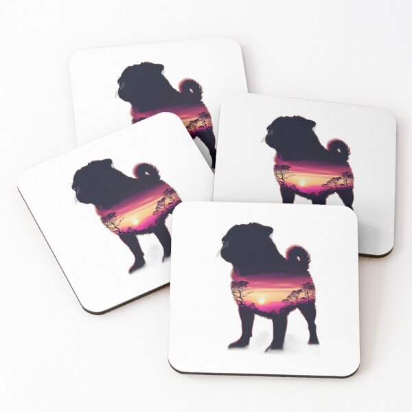 Item preview, Pug dog Silhouette  designed and sold by netz28.
