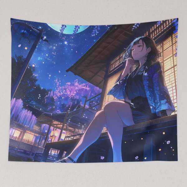 Item preview, Akane Tsunemori Psycho Pass Anime Moonlit Wisteria Solace designed and sold by juniorcastros.