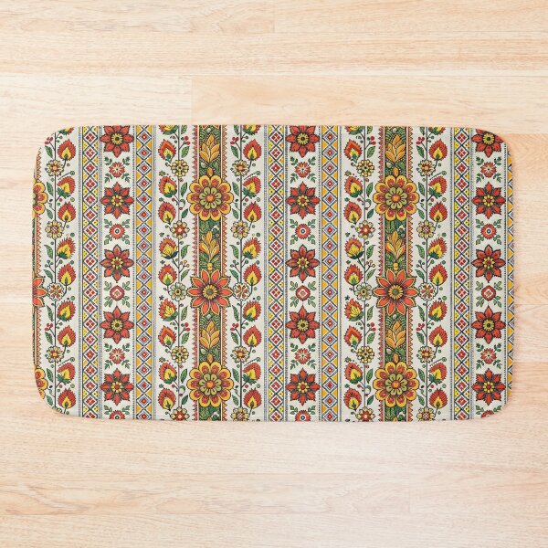 Item preview, Ukrainian Vyshyvanka Style Folk Art Floral and Geometric Pattern. designed and sold by ML-Media.