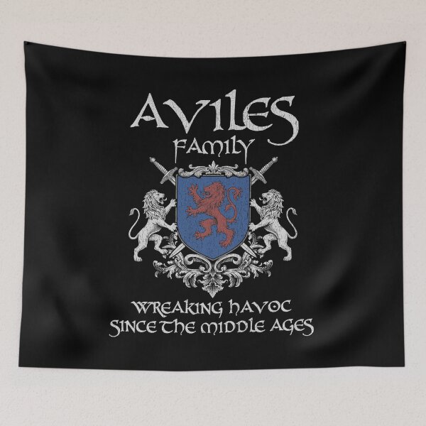 Item preview, Aviles Family Crest – Medieval Heritage Emblem for Ancestry Lovers & Vintage Style Fans designed and sold by 9X FR.