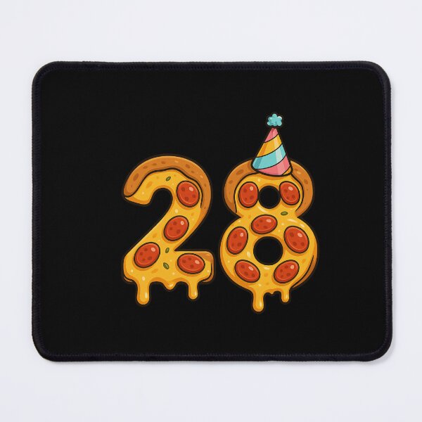 Item preview, Pizza 28th Birthday 28 Years Old Food Lover Happy Bday Men Women designed and sold by rafaeltto.