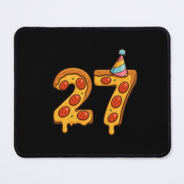 Item preview, Pizza 27th Birthday 27 Years Old Food Lover Happy Bday Men Women designed and sold by rafaeltto.