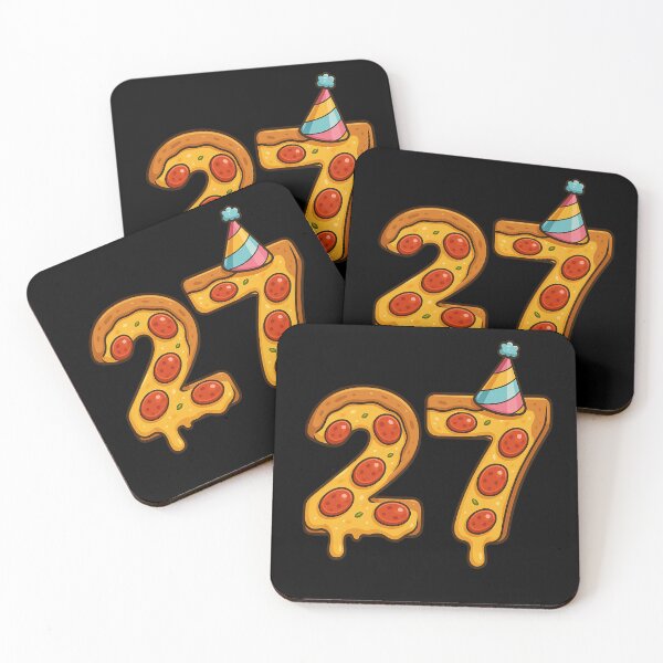 Item preview, Pizza 27th Birthday 27 Years Old Food Lover Happy Bday Men Women designed and sold by rafaeltto.