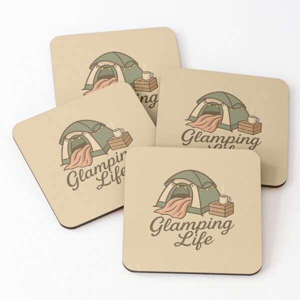 Item preview, Glamping Life | Cozy Luxury Camping Tent | Outdoor Adventure & Relaxation Design designed and sold by KAYJAY DESIGNS.