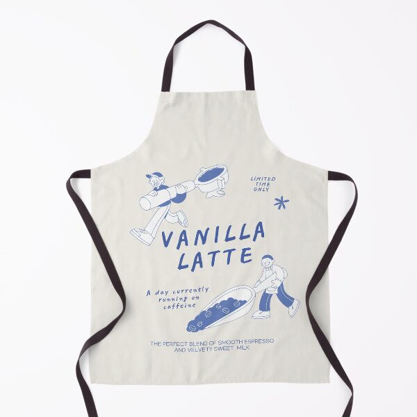 Item preview, Vanilla Coffee Club – Fun Blue Coffee Lover Wall Art designed and sold by SmolSummer.Homie.