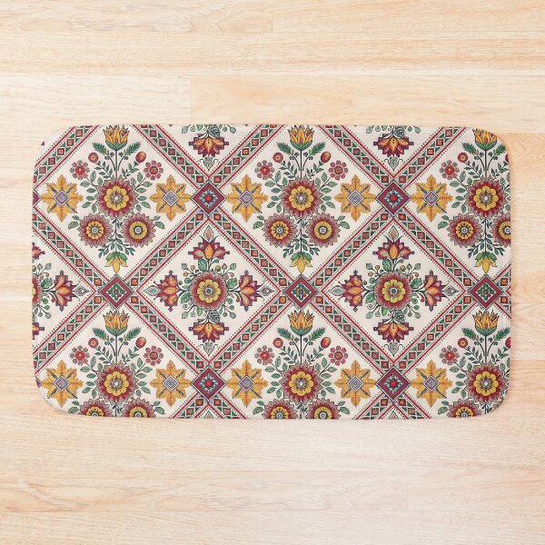 Item preview, Vibrant Folk Art Floral Pattern with Traditional Embroidery Motifs. designed and sold by RGShirtWorks.