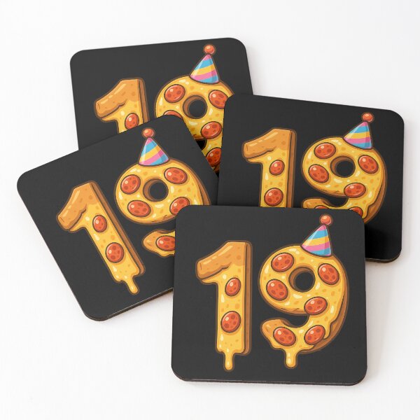 Item preview, Pizza 19th Birthday 19 Years Old Food Lover Happy Bday Men Women designed and sold by rafaeltto.