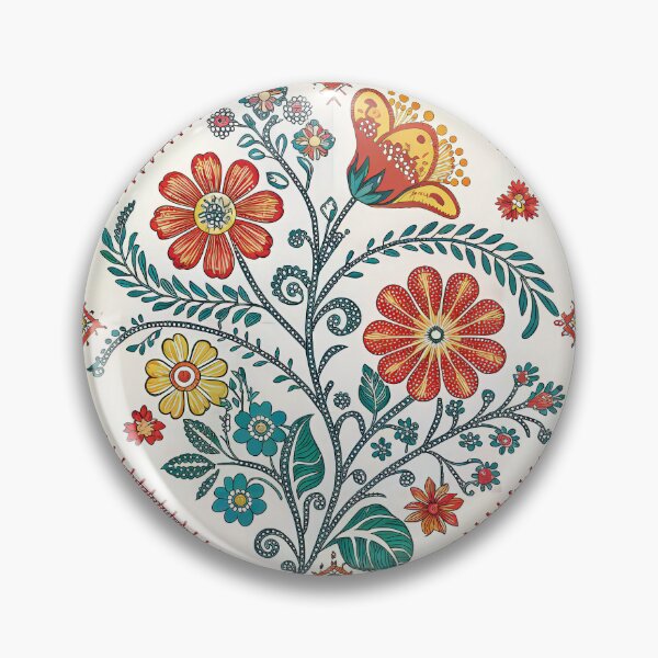 Item preview, Vibrant Folk Art Floral Seamless Pattern. designed and sold by ML-Media.