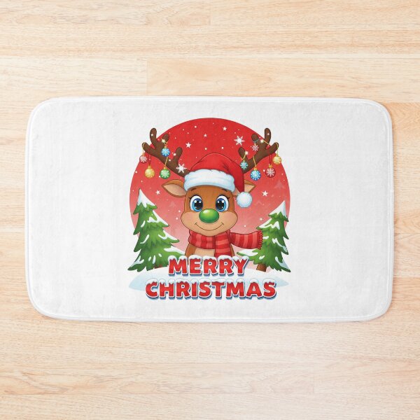 Item preview, Cute Cartoon Merry Christmas Reindeer designed and sold by Adrian Kane.