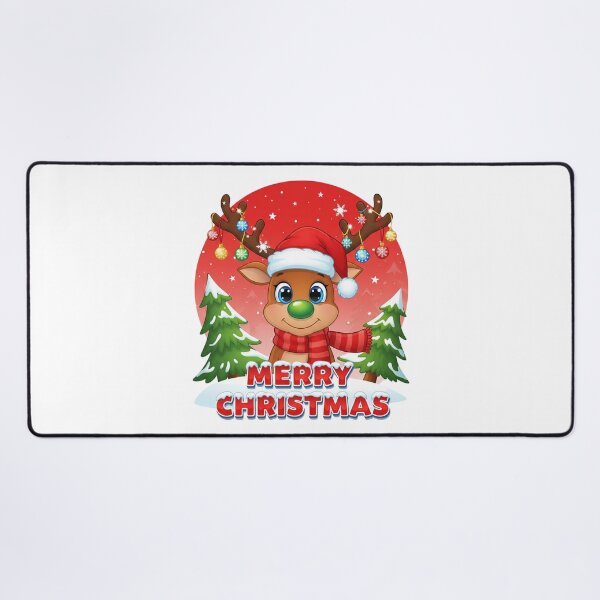 Item preview, Cute Cartoon Merry Christmas Reindeer designed and sold by Adrian Kane.