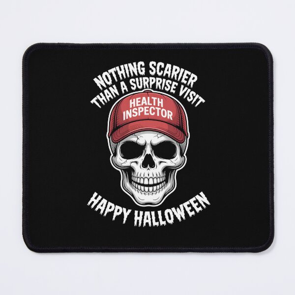 Item preview, Copy of Food Safety Halloween Health Inspector Visit Skull designed and sold by MissRasheedHam.