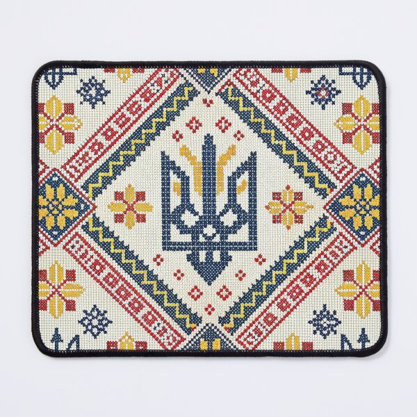 Item preview, Ukrainian Tryzub Embroidery Pattern - Vyshyvanka Style Ornament. designed and sold by RGShirtWorks.