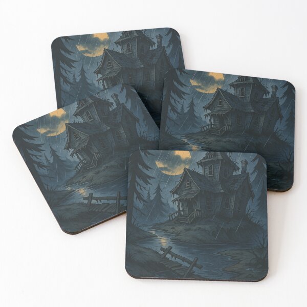 Item preview, Vintage Halloween Haunted Cabin in the Woods designed and sold by Eleanora193.