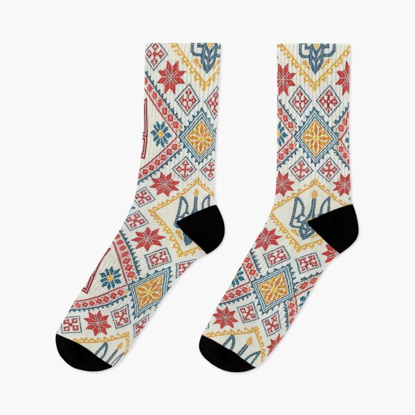 Item preview, Ukrainian Vyshyvanka Ornament with Trident Emblem. designed and sold by RGShirtWorks.