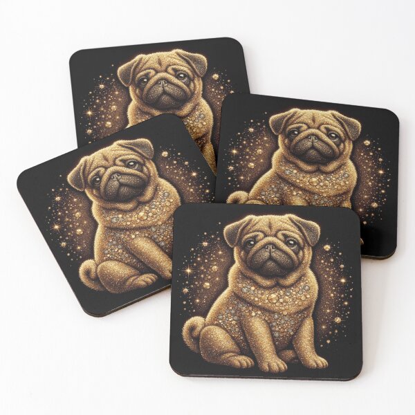 Item preview, Magical Golden Pug Dog designed and sold by Wags & Tails.