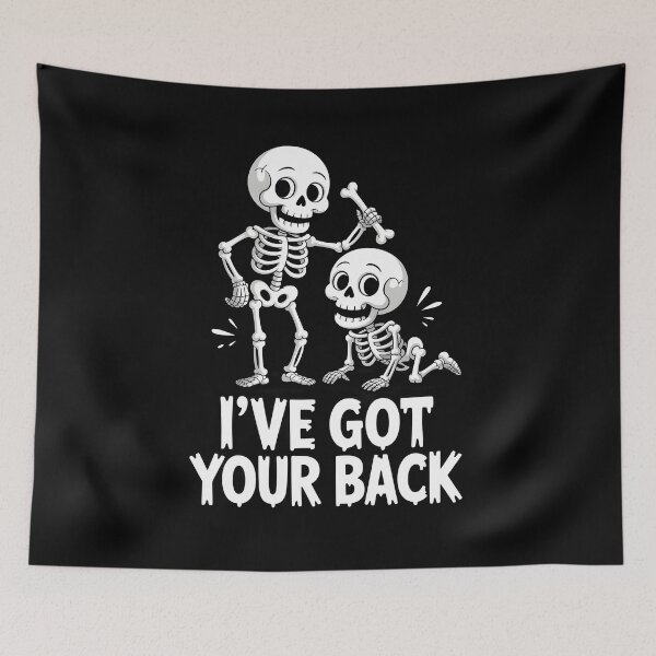 Item preview, Halloween Skeletons Ive Got Your Back Costume Men Women Kids designed and sold by MissRasheedHam.