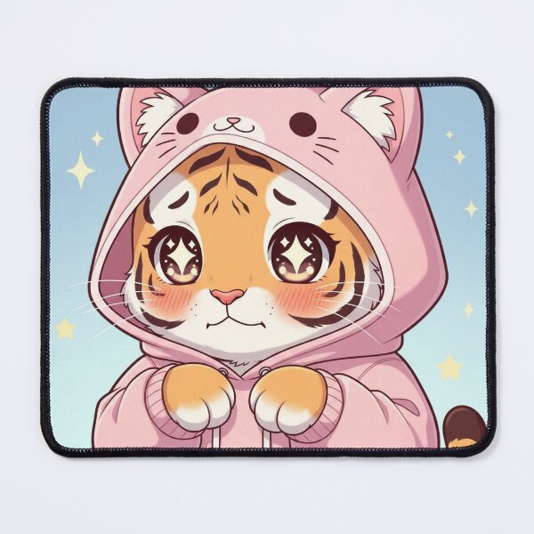 Item preview, Shy Tiger in Hoodie designed and sold by BYnomi.