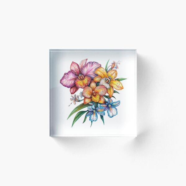 Artikelvorschau,  bouquet of multicolored orchid  design entworfen und verkauft von natwil.