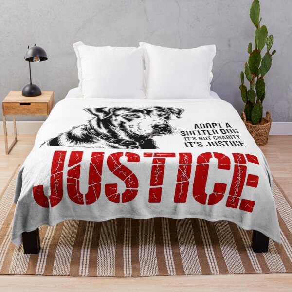 Item preview, Adopt Shelter Dog Shirt Justice Not Charity Design designed and sold by Amanda's Factory.