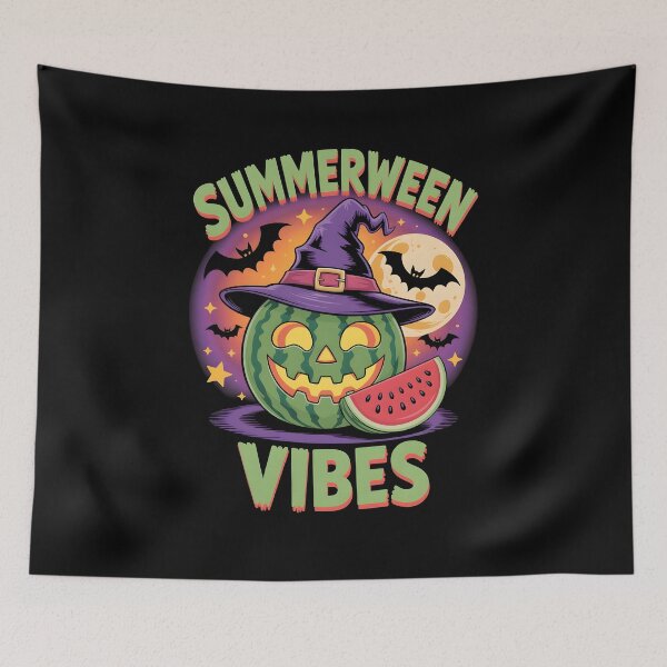 Item preview, Beach Watermelon Summerween Vibes Witch Halloween in July designed and sold by MissRasheedHam.