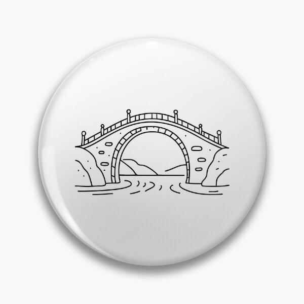 Aperçu de l'œuvre Pont en pierre durable enjambant une rivière tumultueuse, résistant à l'épreuve du temps créée et vendue par rasagamastore.