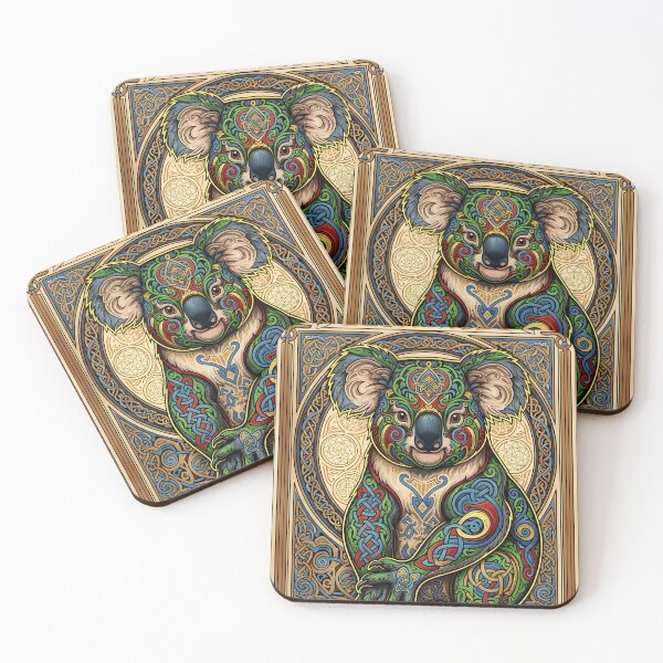 Item preview, Celtic Koala Illuminated Manuscript designed and sold by Koalangel.