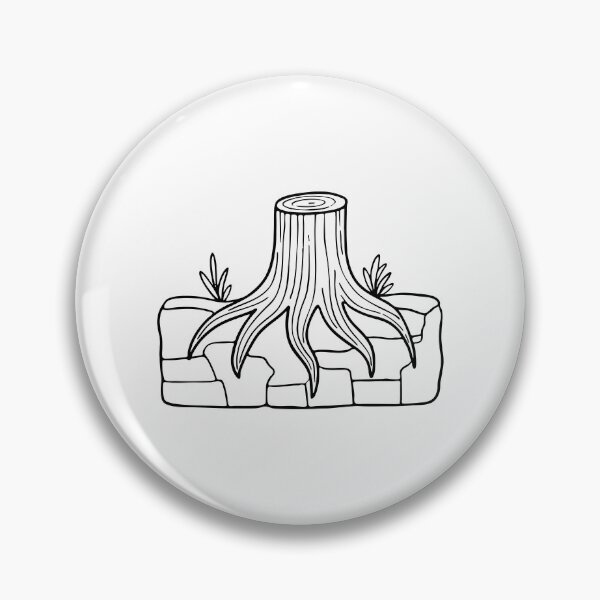 Item preview, Tree stump Roots gripping onto rocks on the side of a cliff designed and sold by rasagamastore.