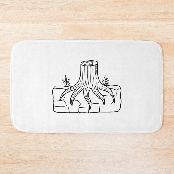 Item preview, Tree stump Roots gripping onto rocks on the side of a cliff designed and sold by rasagamastore.