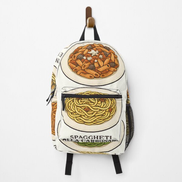 Item preview, "Pasta Icons T-shirt – 6 Illustrated Italian Recipes" designed and sold by Cityfoodies.