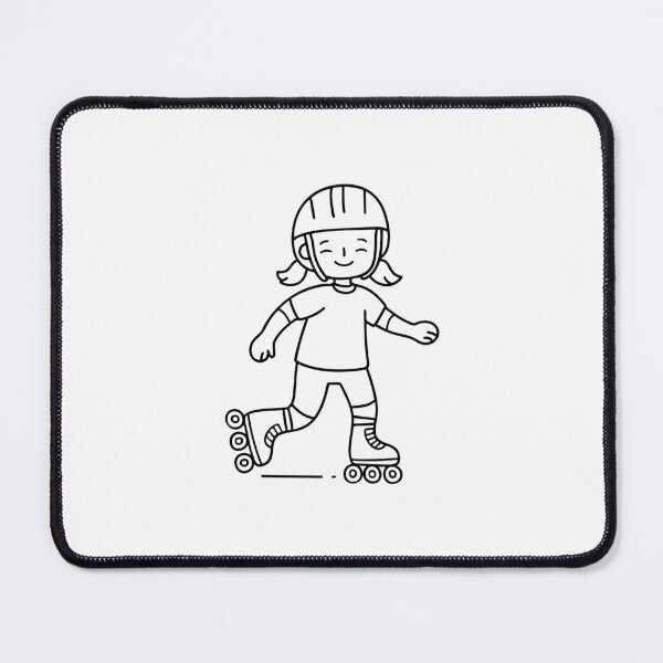 Item preview, Child learning to roller blade with helmet and knee pads designed and sold by rasagamastore.